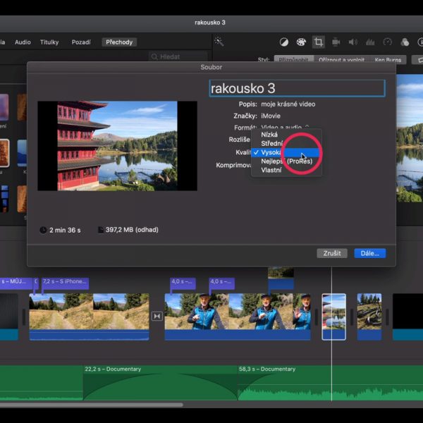 Střih videa v iMovie - online kurz