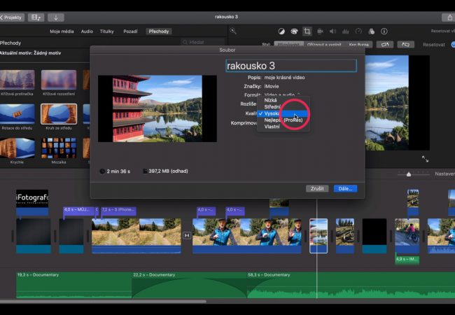 Střih videa v iMovie - online kurz