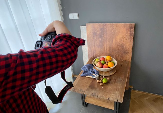 Fotografování jídla - domácí ateliér