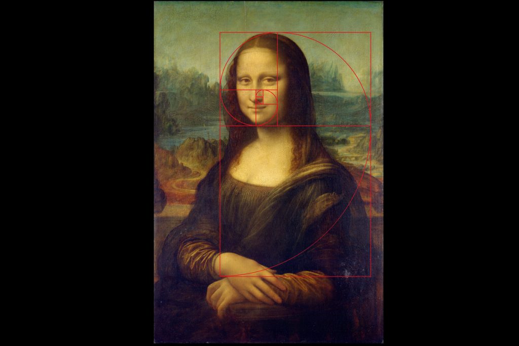 Mona Lisa zlatý řez