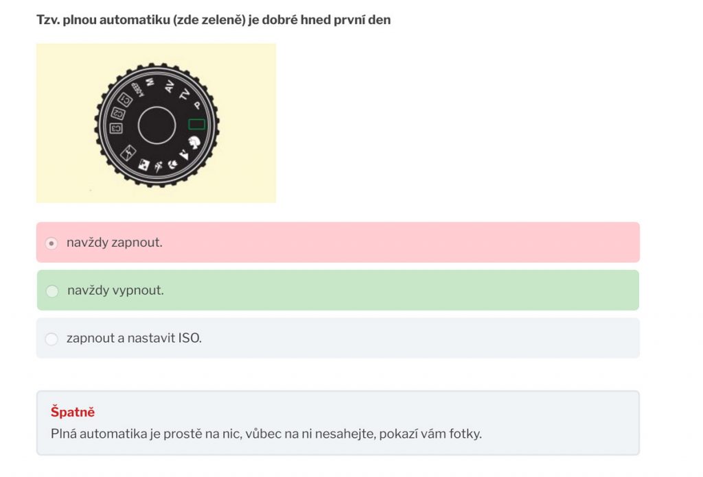 online kurz test